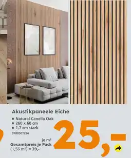 Globus Baumarkt Akustikpaneele eiche Angebot