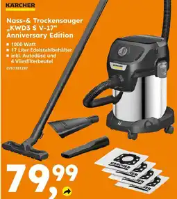 Globus Baumarkt Kärcher nass- & trockensauger „kwd3 s v-17“ anniversary edition Angebot