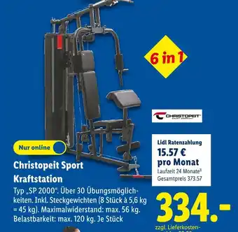Lidl Christopeit sport germany christopeit sport kraftstation Angebot