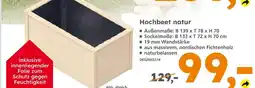 Globus Baumarkt Hochbeet natur Angebot