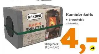 Globus Baumarkt Rekord kaminbriketts Angebot