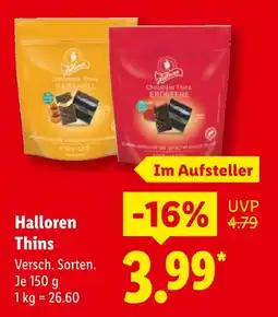 Lidl Halloren thins Angebot