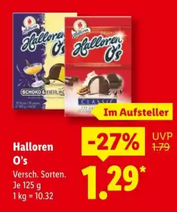 Lidl Halloren halloren o’s Angebot