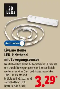 Lidl Livarno home led-lichtband mit bewegungssensor Angebot