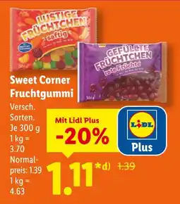 Lidl Sweet corner lustige früchtchen saftig Angebot