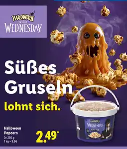 Lidl Halloween wednesday popcorn Angebot