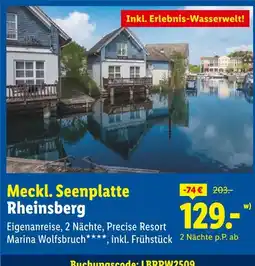 Lidl Meckl. seenplatte rheinsberg Angebot