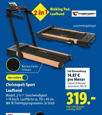 Lidl Christopeit sport germany christopeit sport laufband Angebot
