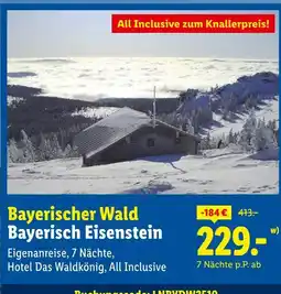 Lidl Bayerischer wald bayerisch eisenstein Angebot