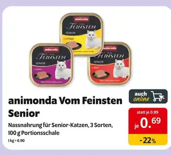 Das Futterhaus Animonda vom feinsten senior Angebot