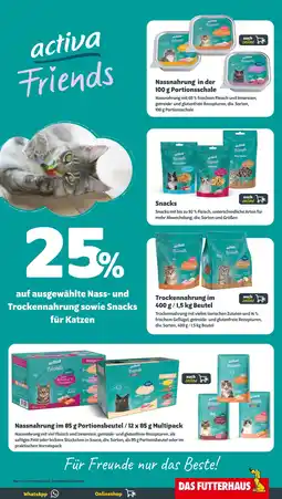 Das Futterhaus Activa friends 25% rabatt Angebot