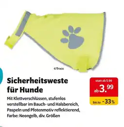 Das Futterhaus Trixie sicherheitsweste für hunde Angebot