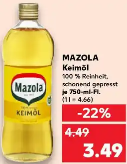 Kaufland MAZOLA Keimöl Angebot