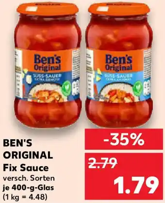 Kaufland BEN'S ORIGINAL Fix Sauce Angebot