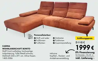 Hardeck Carina wohnlandschaft bonito Angebot