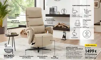 Hardeck Mondo comfort relaxsessel casio relax Angebot