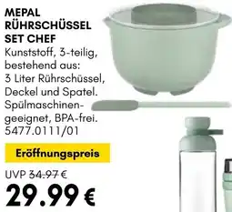 Hardeck Mepal rührschüssel set chef Angebot