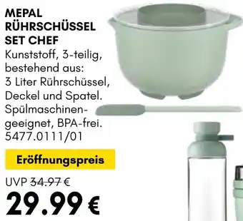 Hardeck Mepal rührschüssel set chef Angebot