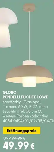 Hardeck Globo pendellleuchte lowe Angebot