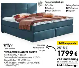 Hardeck Vito boxspringbett asetto Angebot