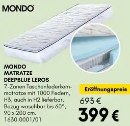 Hardeck Mondo matratze deepblue leros Angebot