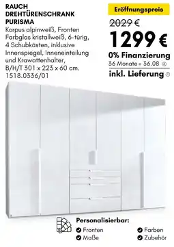 Hardeck Rauch drehtürenschrank purisma Angebot