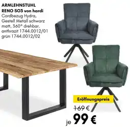 Hardeck ARMLEHNSTUHL RENO SO3 von hardi Angebot