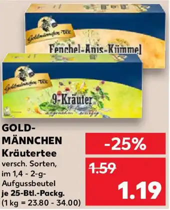 Kaufland GOLDMÄNNCHEN Kräutertee Angebot