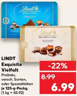 Kaufland LINDT Exquisite Vielfalt Angebot