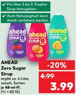 Kaufland AHEAD Zero Sugar Sirup Angebot