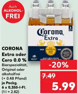 Kaufland CORONA Extra oder Cero 0.0% Angebot