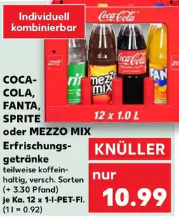 Kaufland COCA-COLA, FANTA, SPRITE oder MEZZO MIX Erfrischungsgetränke Angebot