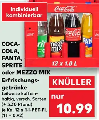 Kaufland COCA-COLA, FANTA, SPRITE oder MEZZO MIX Erfrischungsgetränke Angebot
