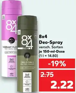 Kaufland 8x4 Deo-Spray Angebot