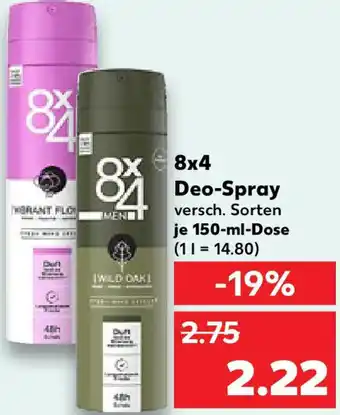 Kaufland 8x4 Deo-Spray Angebot