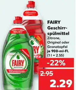 Kaufland FAIRY Geschirrspülmittel Angebot