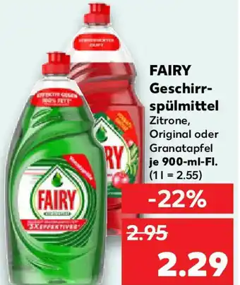 Kaufland FAIRY Geschirrspülmittel Angebot