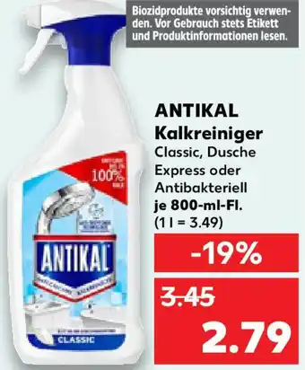 Kaufland ANTIKAL Kalkreiniger Angebot
