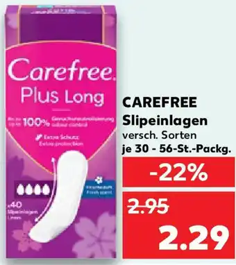 Kaufland CAREFREE Slipeinlagen Angebot