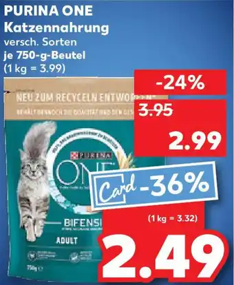 Kaufland PURINA ONE Katzennahrung Angebot