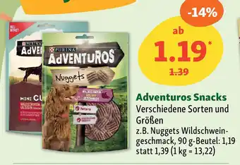 Fressnapf Adventuros Snacks Angebot