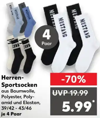 Kaufland MUSTANG Herren Sportsocken Angebot