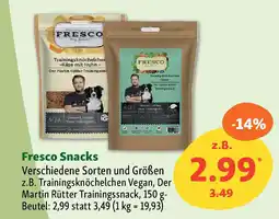 Fressnapf Fresco Snacks Angebot