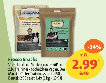 Fressnapf Fresco Snacks Angebot