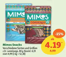 Fressnapf Mimos Snacks Angebot