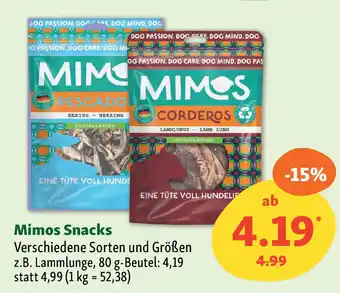 Fressnapf Mimos Snacks Angebot