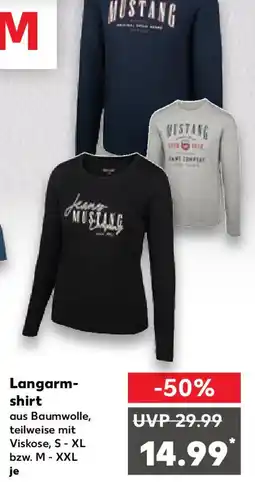 Kaufland MUSTANG Langarmshirt Angebot