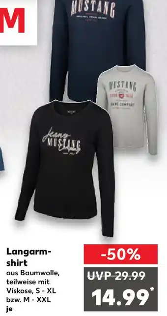 Kaufland MUSTANG Langarmshirt Angebot