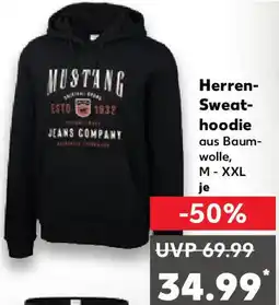 Kaufland Mustang Herren Sweathoodie Angebot