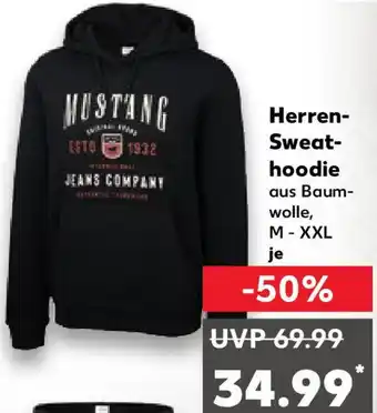 Kaufland Mustang Herren Sweathoodie Angebot